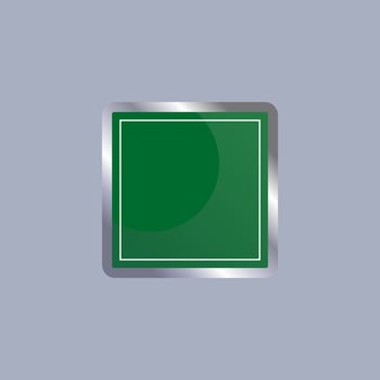 Blank green traffic road sign vector