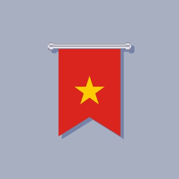 Illustration of Vietnam flag Template vector