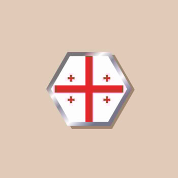 Illustration of Georgia flag Template vector