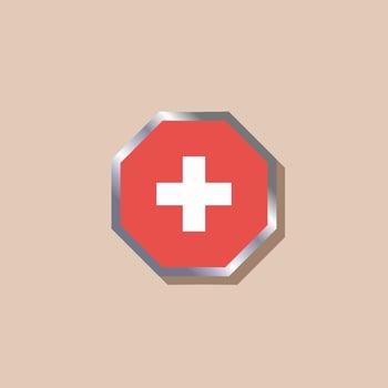Illustration of Switzerland flag Template vector