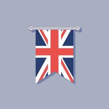 Illustration of United Kingdom flag Template vector