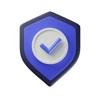 Security icon with 3d shield shape. Protection shield and padlock. User Account protection. png