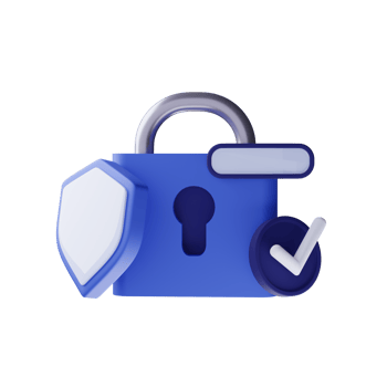 Security concept. Secure information. 3D render. Personal data png