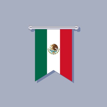 Illustration of Mexico flag Template vector