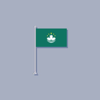 Illustration of Macau flag Template vector
