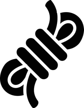 Rope Glyph Icon vector