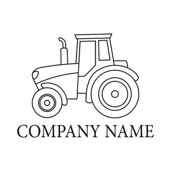 Tractor Logo Design. Vector illustration