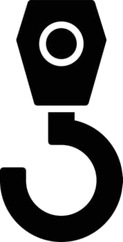 Hook Glyph Icon vector