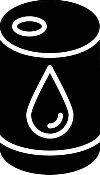 Oil Berral Glyph Icon vector