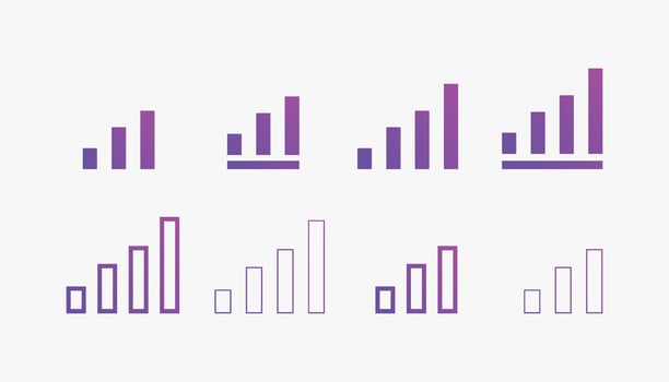 rank icons. Used for SEO or web design vector