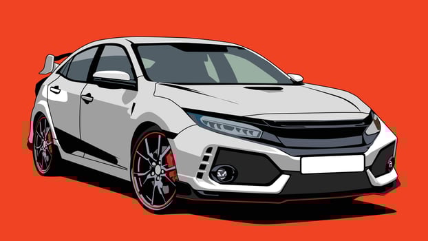 modern sedan car transportation vector design