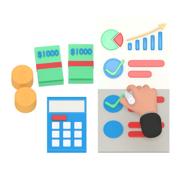 3d illustration of business growth checklist png