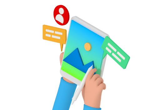 3d illustration of designer ui developer png