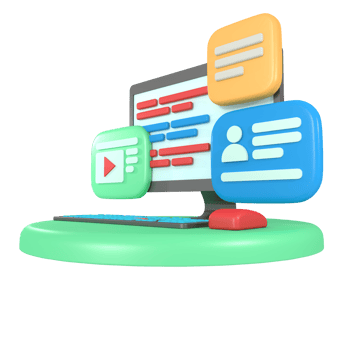 3d illustration of computer programmer coding png