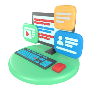3d illustration of computer programmer coding png