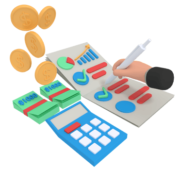 3d illustration of business growth checklist png