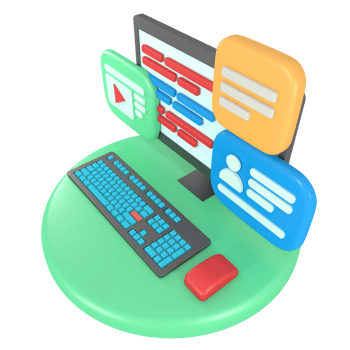 3d illustration of computer programmer coding png