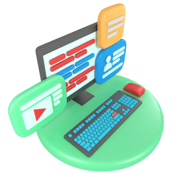 3d illustration of computer programmer coding png