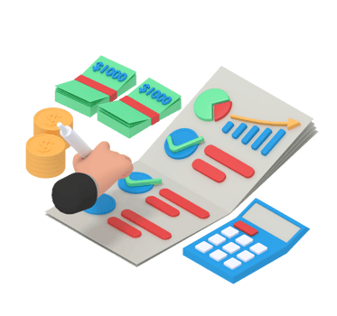 3d illustration of business growth checklist png