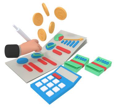 3d illustration of business growth checklist png