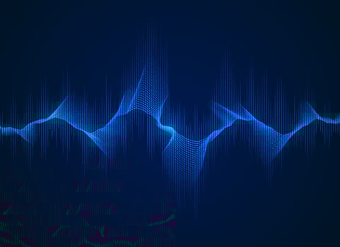 digital wave element vector