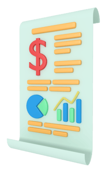 3d illustration of business growth report png