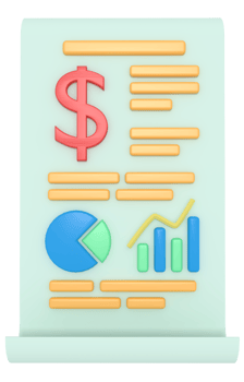 3d illustration of business growth report png