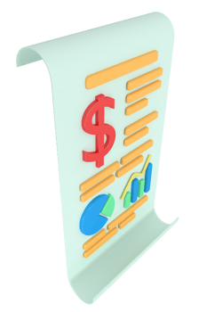 3d illustration of business growth report png