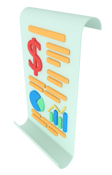 3d illustration of business growth report png
