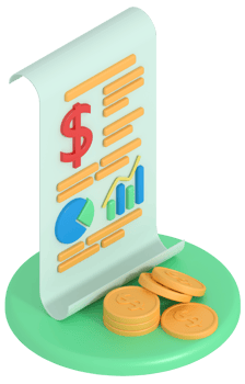 3d illustration of business growth report png