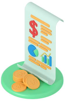 3d illustration of business growth report png