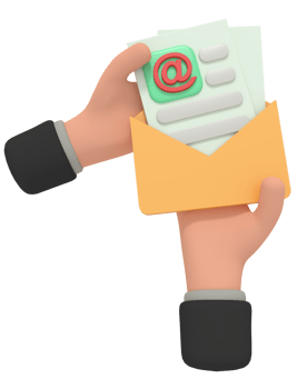 3d illustration of opening email envelope png