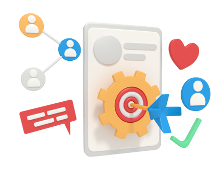 3d illustration of business target management png