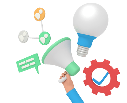 3d illustration of digital marketing in phone png