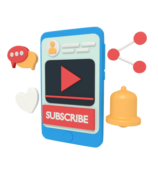 3d illustration of video streaming in phone png