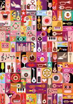 Musical Trends vector illustration
