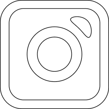Instagram icon for web. vector