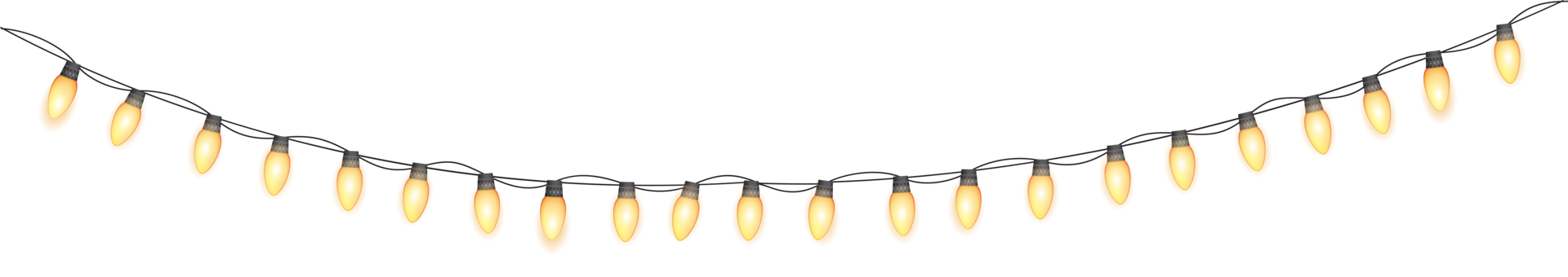 Party Holiday Transparent Glossy Garland Bulb png