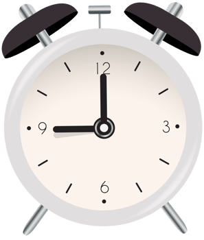 White Clock Alarm png