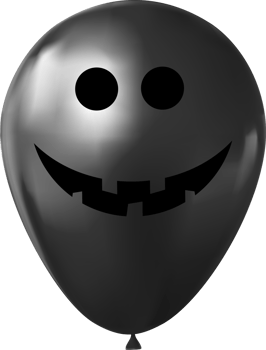 Funny balloon for Halloween isolated png