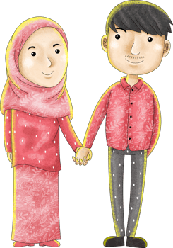 cute couple character png