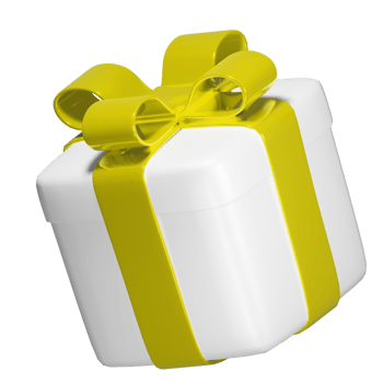Realistic 3D Gift Box Cutout png