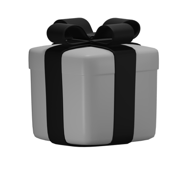 Realistic 3D Gift Box Cutout png