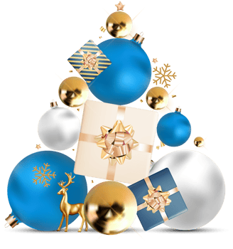 Christmas Decoration with Balls png