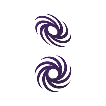 Abstract vortex spin logo icon design vector