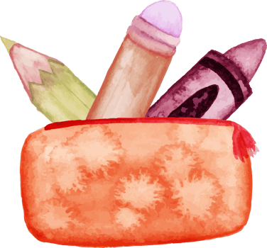 watercolor back to school elements png