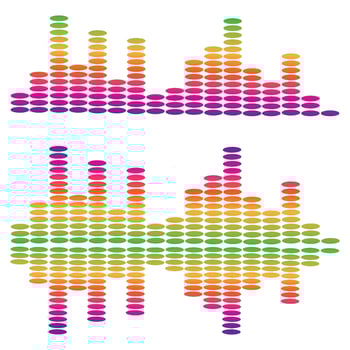 Audio technology  music sound waves vector icon illustration