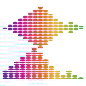 Audio technology  music sound waves vector icon illustration