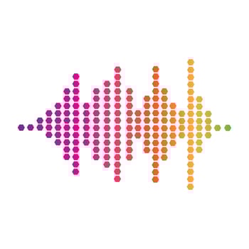Audio technology  music sound waves vector icon illustration