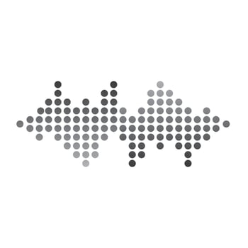 Audio technology  music sound waves vector icon illustration